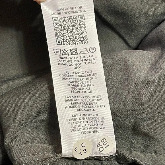 ASOS DESIGN Halter Neck Ruched‎ Mini Dress with Ruffle Trim in Gray - Picture 8 of 8